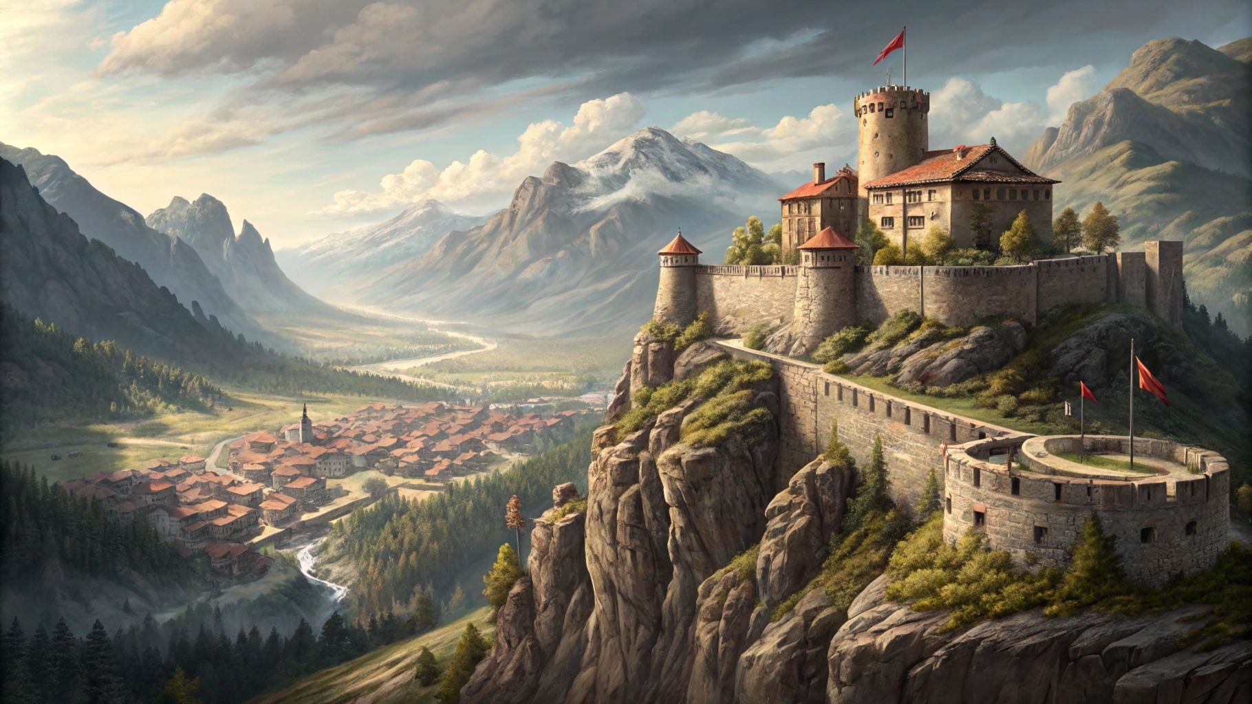 View of Baskar Dragonkeep.