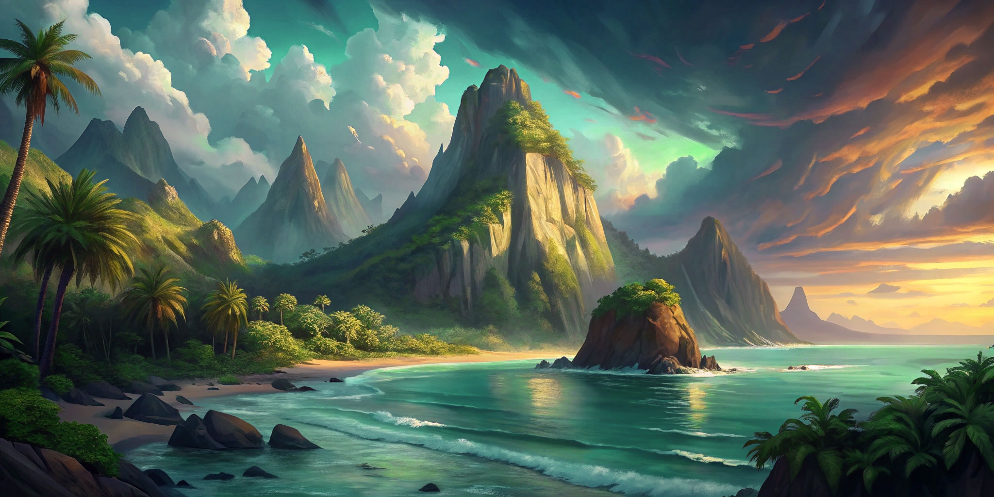 View of Isla Weyr's coastline.